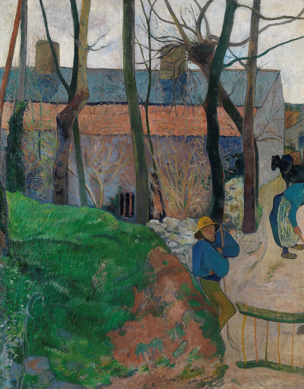 Reproduction du tableau « Entrée de ferme - Paul Gauguin » par Alpha Reproduction en peinture à l’huile