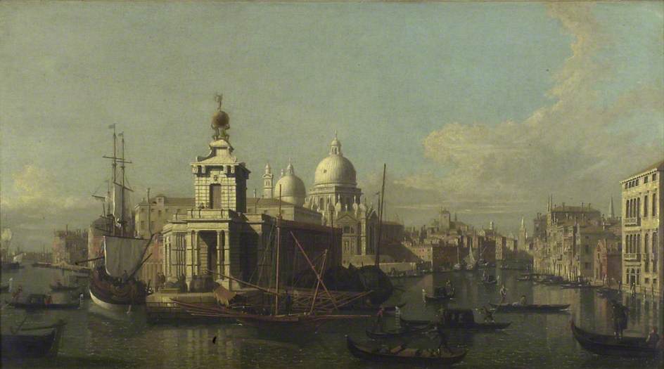 Entry of the Grand Canal, westward view - Canaletto