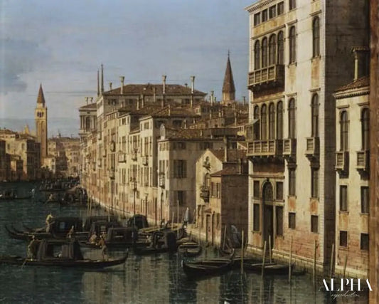 Entrée du Grand Canal : Vue vers l'ouest - Canal Giovanni Antonio - Reproductions de tableaux et peintures haut de gamme