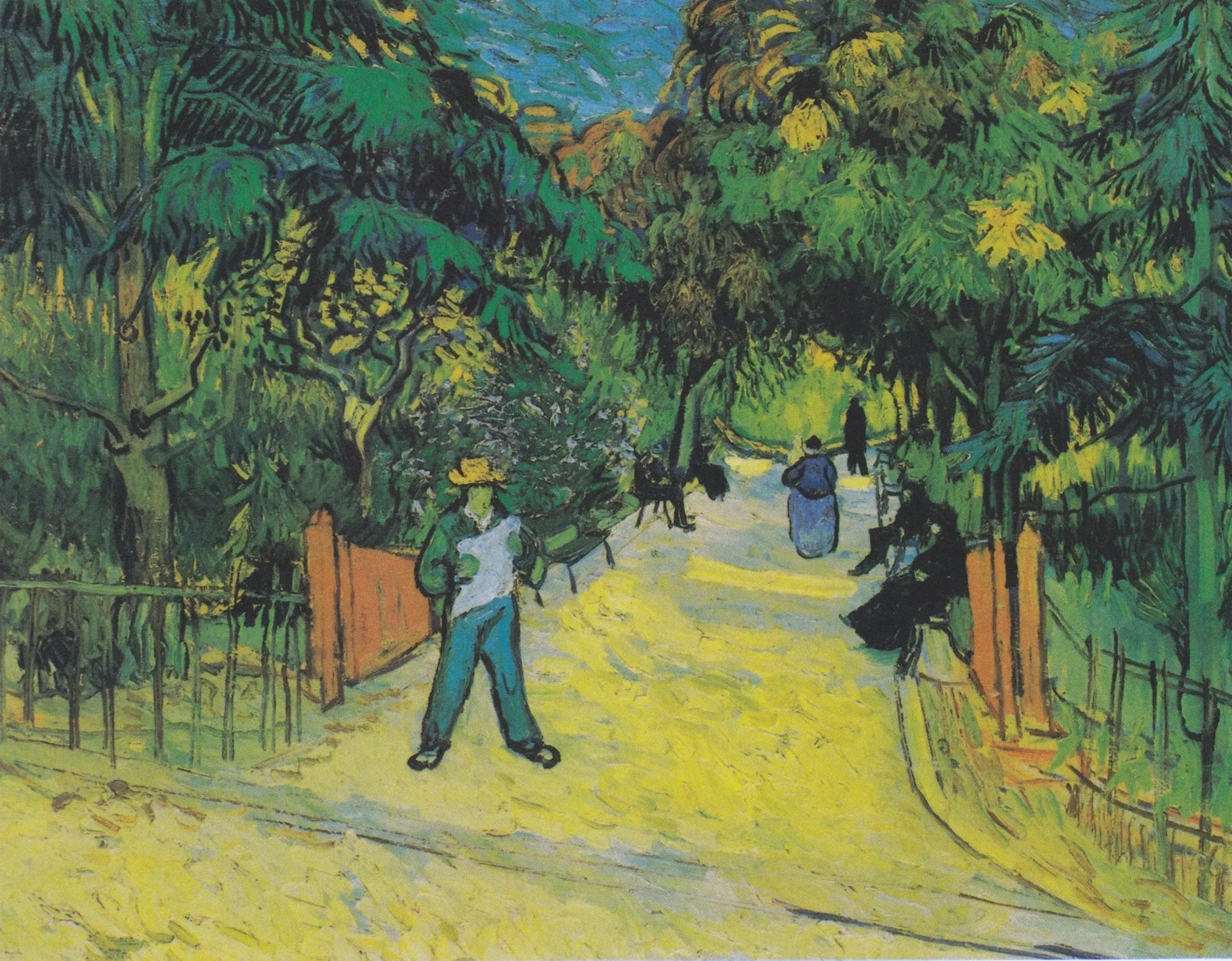 Entrée du parc public à Arles - Vincent van Gogh image 1 copie de tableau peinte à la main