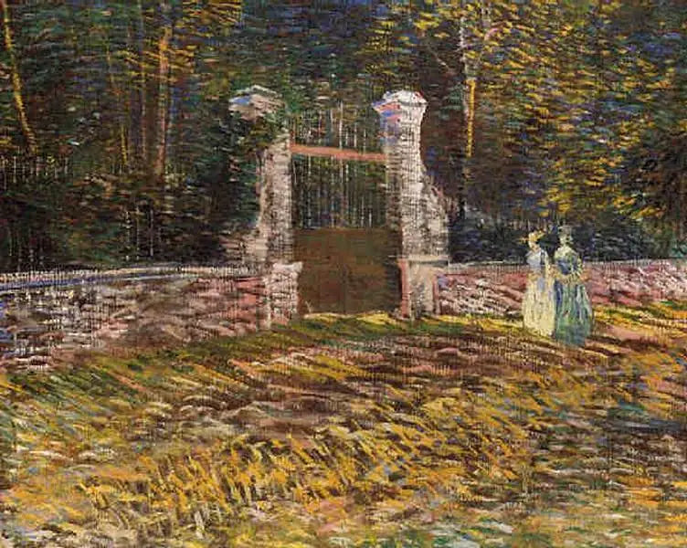 Entrance to the Voyer d'Argenson Park in Asnières - Vincent van Gogh