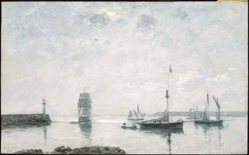 Port Entrance - Eugène Boudin