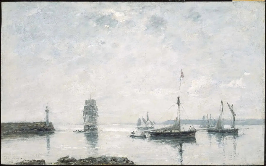 Port Entrance - Eugène Boudin