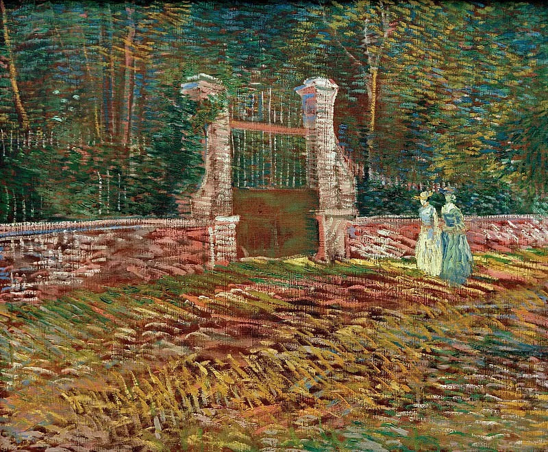 Entrance to the Voyer d'Argenson Park in Asnières - Vincent van Gogh