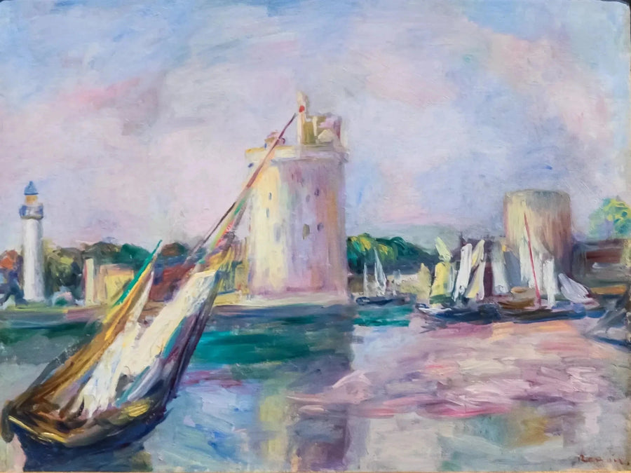The Entrance to the Port of La Rochelle - Pierre-Auguste Renoir