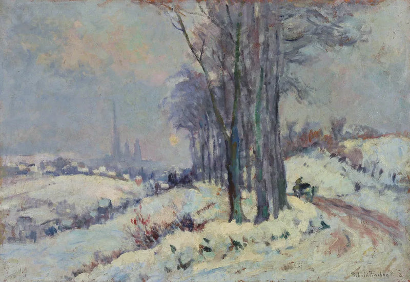 Environs de Rouen under the snow - Robert Antoine Pinchon