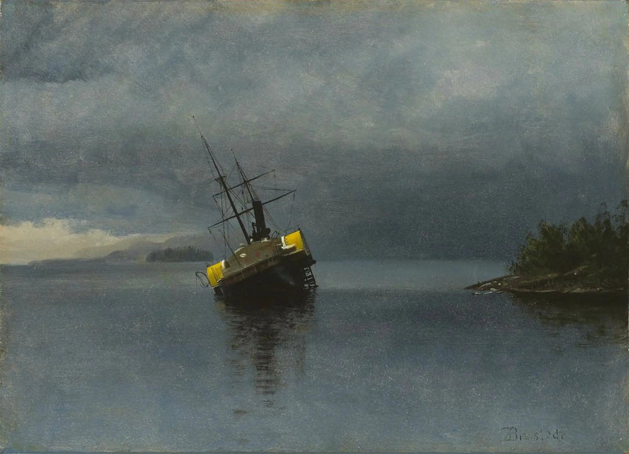 Wreck of the Ancon in Loring Bay, Alaska - Albert Bierstadt