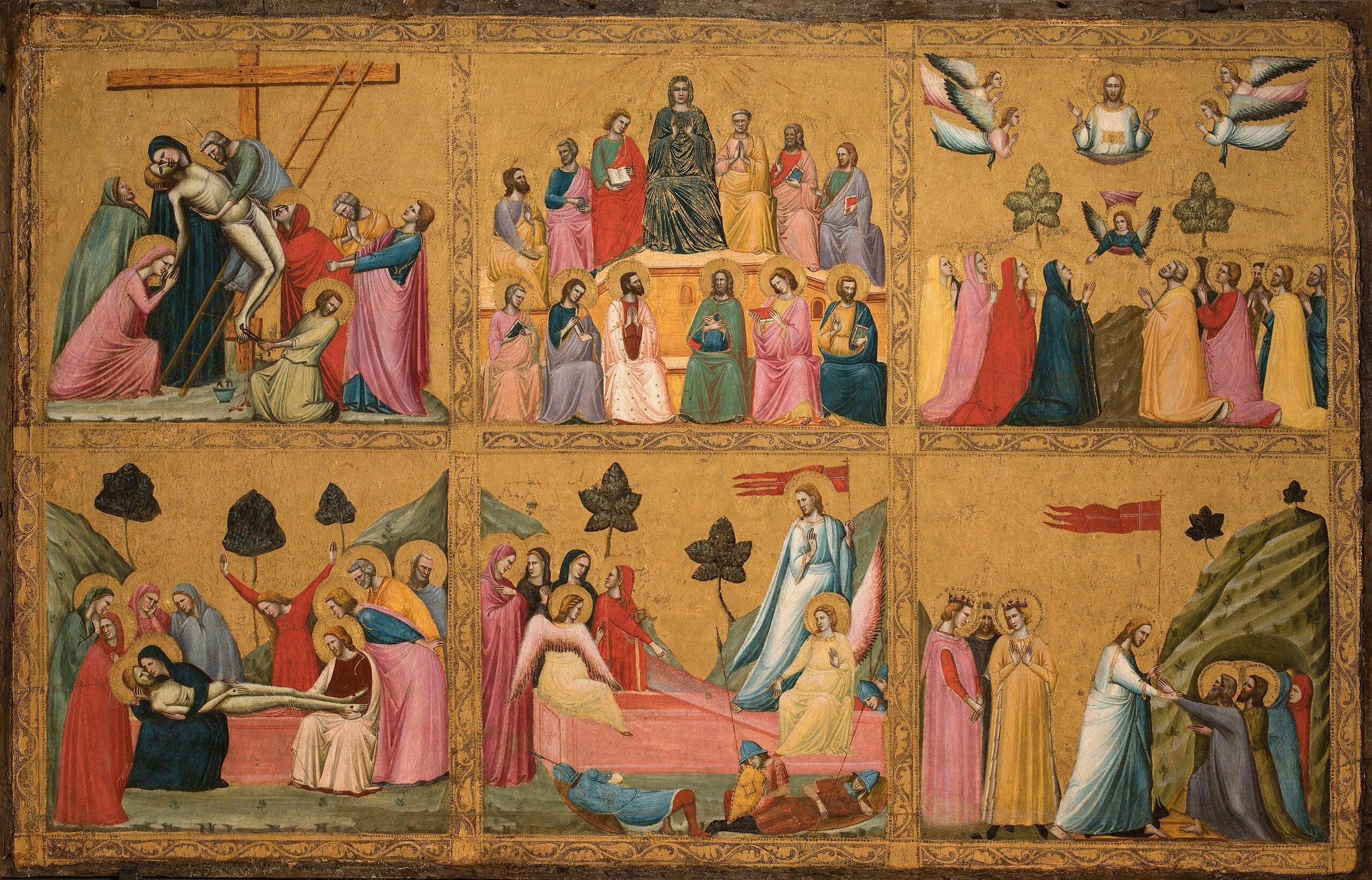 Épisodes de la Passion du Christ - Giovanni Baronzio image 1 reproduction d’œuvre d’art à l’huile
