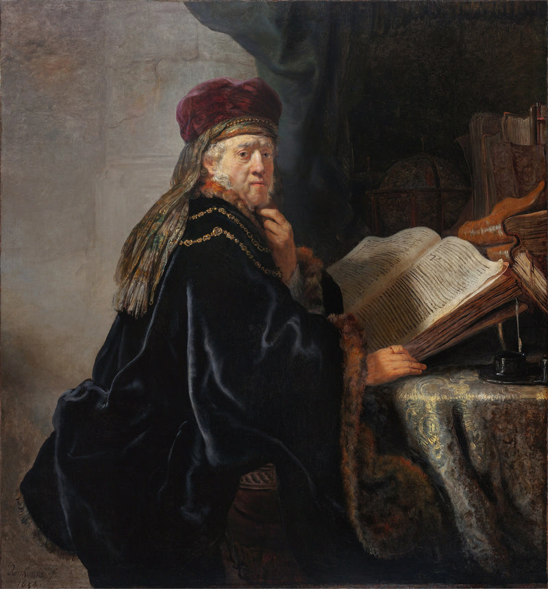 A Scholar in His Study - Rembrandt
