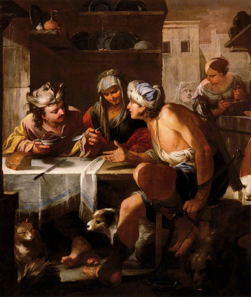 Esau vend son droit d'aînesse - Luca Giordano