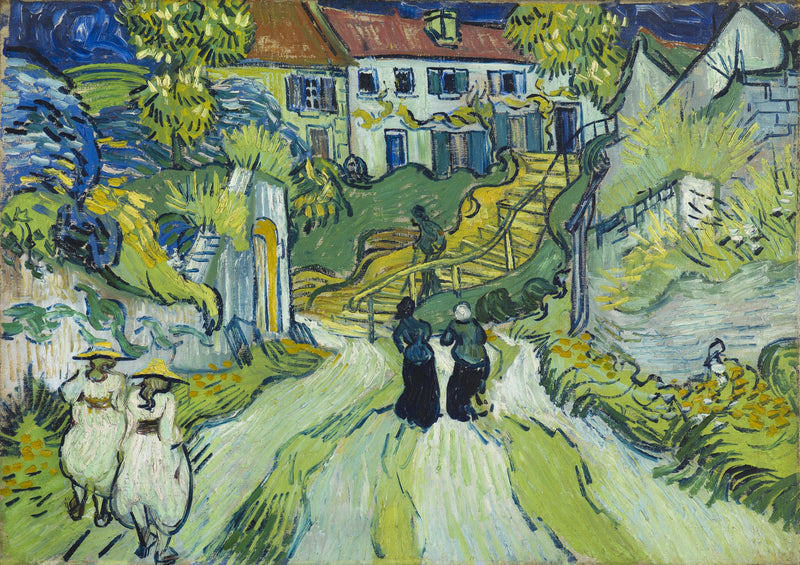The Stairs at Auvers - Vincent van Gogh