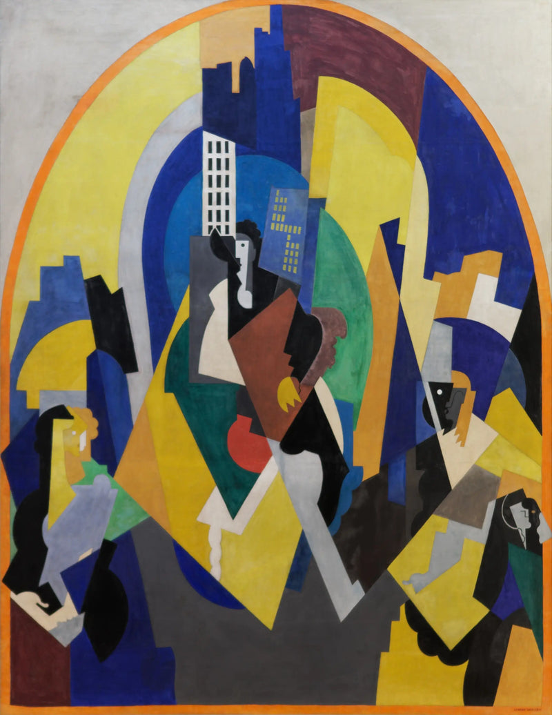 Rhythmed space according to the plan - Albert Gleizes