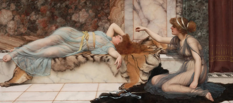 Playfulness and Rest - John William Godward