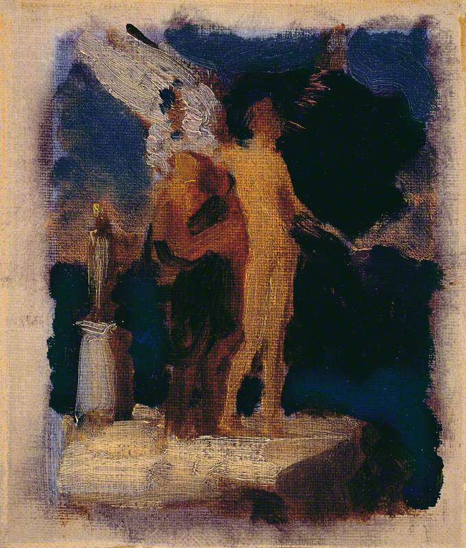 Color Sketch for "Dédale et Icare" - Frederic Leighton