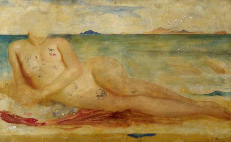 Sketch for "Actée, the Nymph of the Shore" - Frederic Leighton