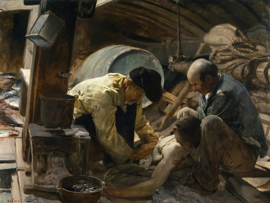 And on top of that, they say that fish is expensive! - Joaquín Sorolla