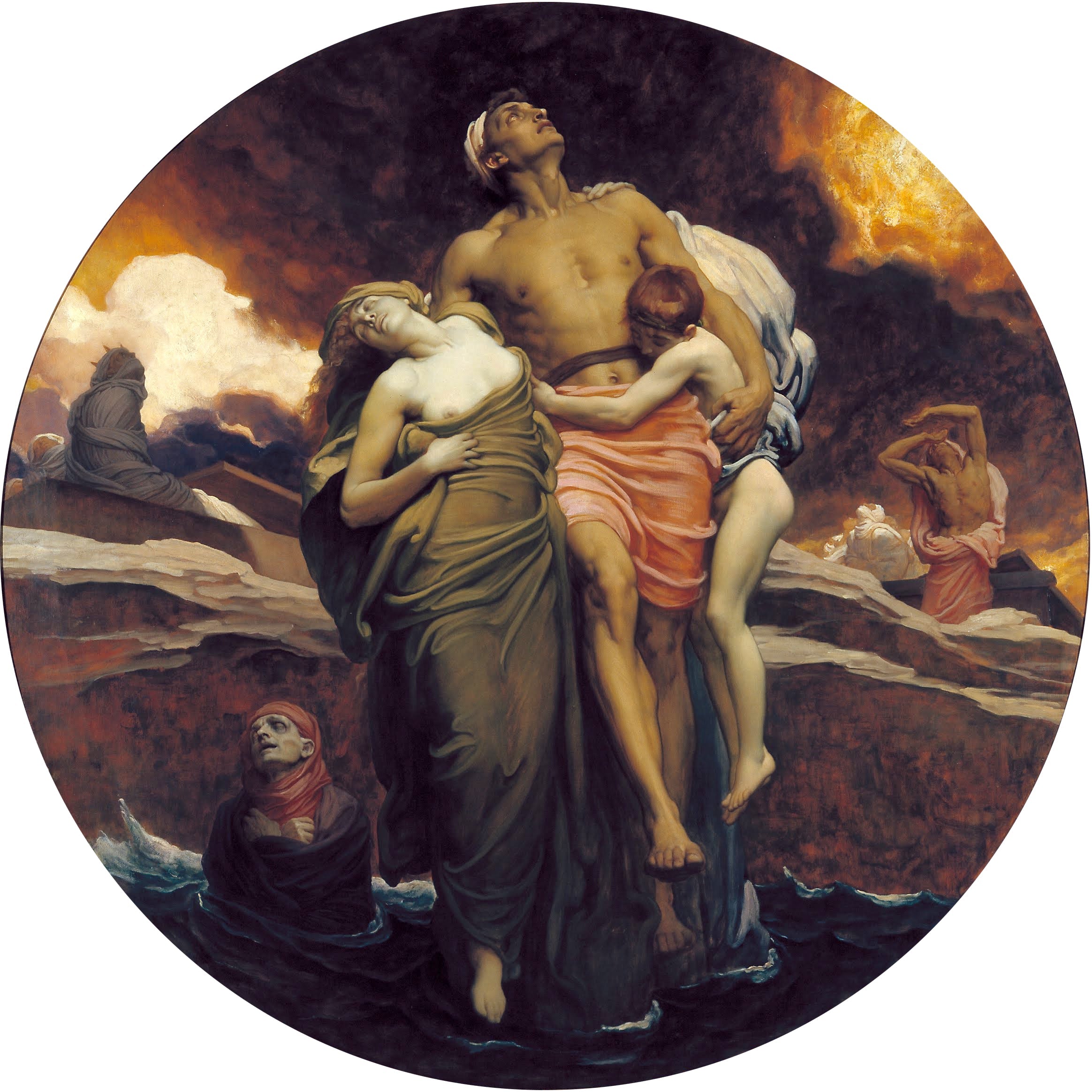 And the sea gave up the dead who were in it - Frederic Leighton