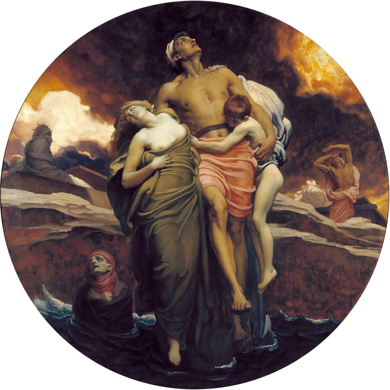 And the sea gave up the dead who were in it - Frederic Leighton