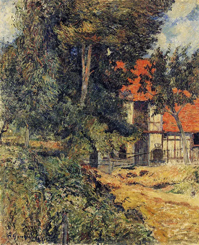 Barn near Dieppe II, or Cottage in Normandy I - Paul Gauguin