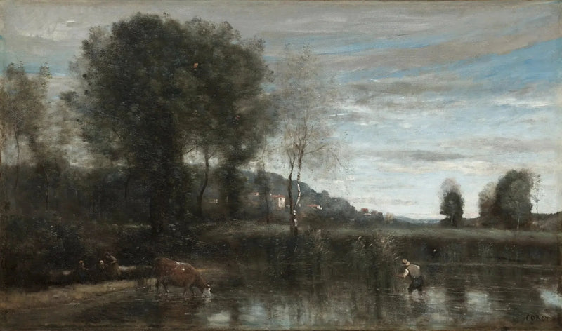 Pond at Ville-d'Avray - Jean-Baptiste Camille Corot