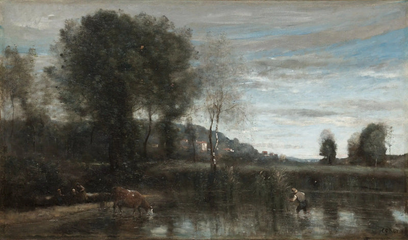 Pond at Ville-d'Avray - Jean-Baptiste Camille Corot