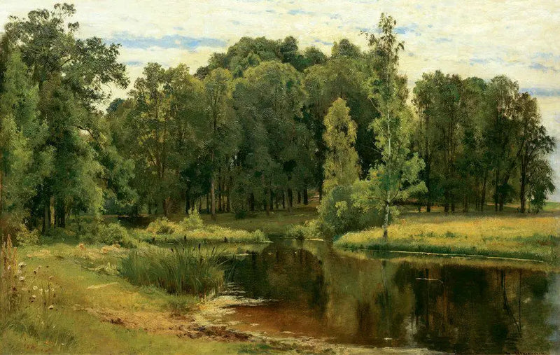 Pond in the old park - Ivan Chichkine