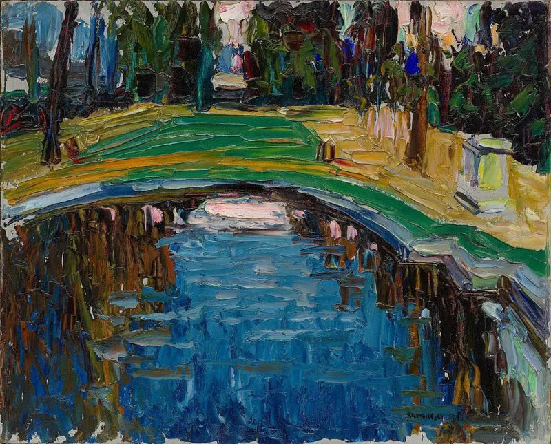 Pond in the Park - Vassily Kandinsky