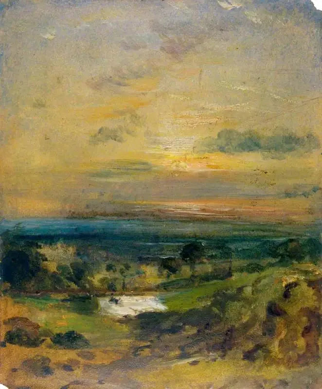 Pond at Branch Hill, Evening - John Constable