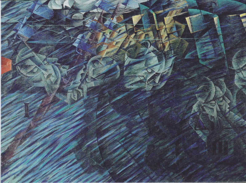 States of Mind II: Those Who Leave - Umberto Boccioni