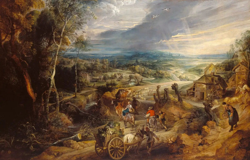 Summer: the peasants go to the market - Peter Paul Rubens