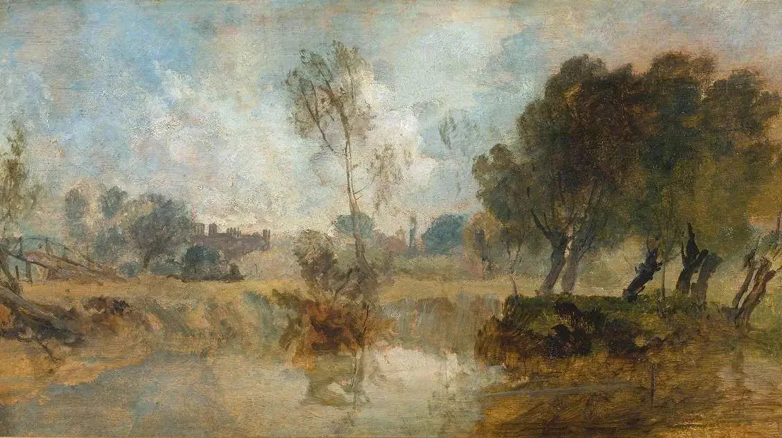 Eton, from the River - J. M. W. Turner image 1 reproduction réalisée par Alpha Reproduction