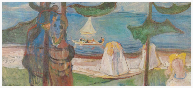 Embrace on the Beach (Frise Linde) - Edvard Munch