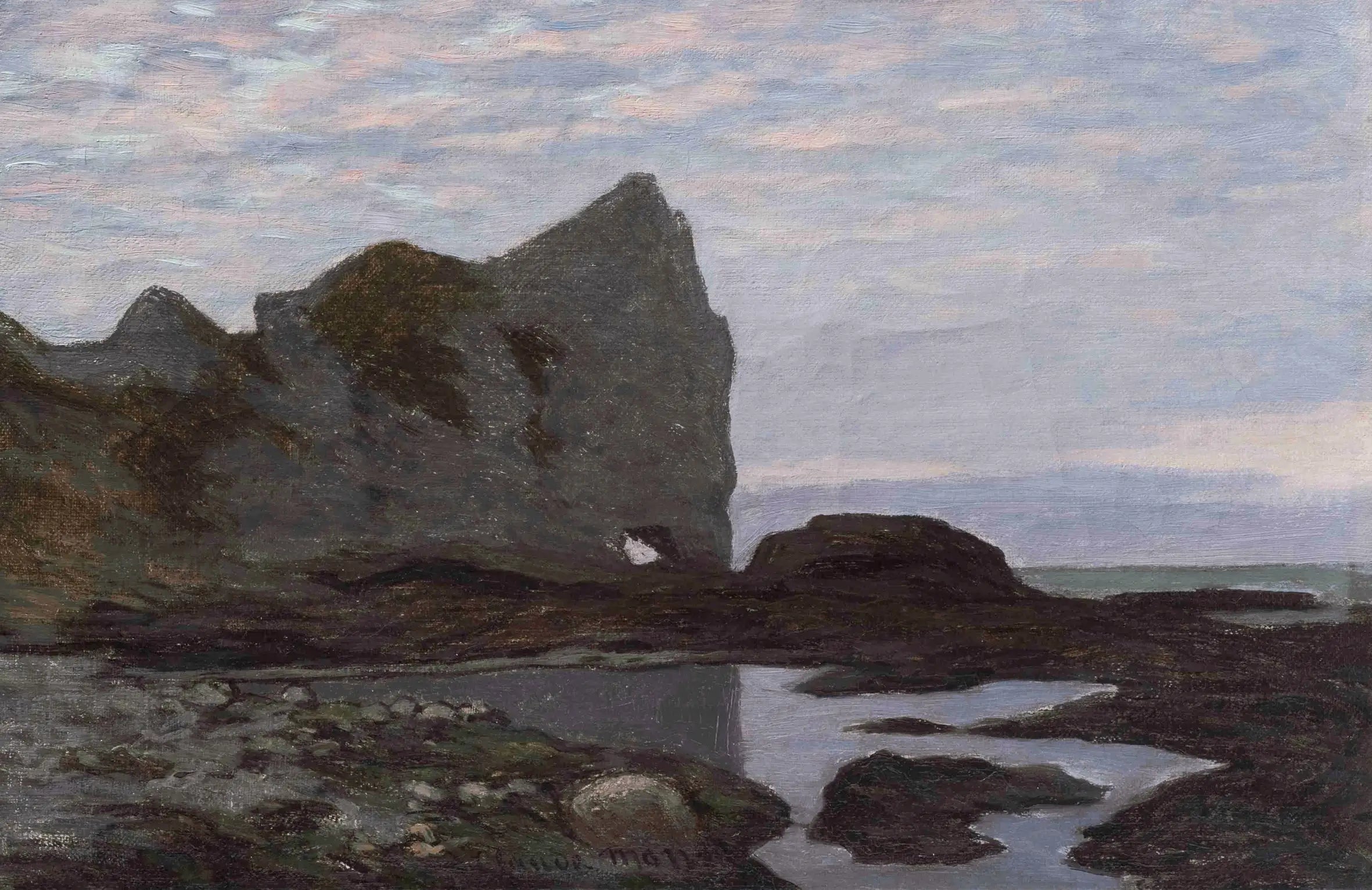 Étretat - Claude Monet image 1 copie de tableau peinte à la main