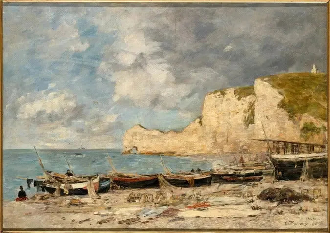 Étretat, the Amont Cliff - Eugène Boudin