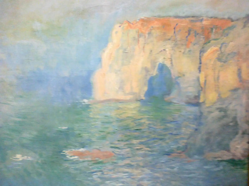 Étretat, the Manneporte, reflections on the water - Claude Monet