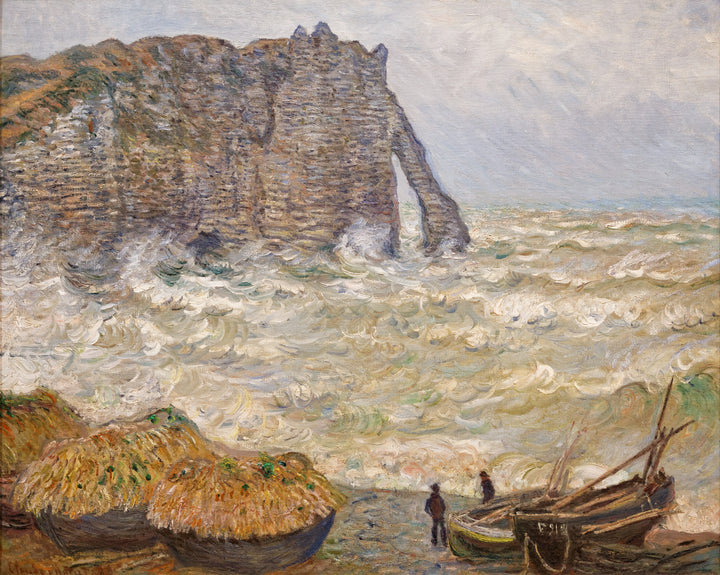 Rough seas in Étretat - Claude Monet