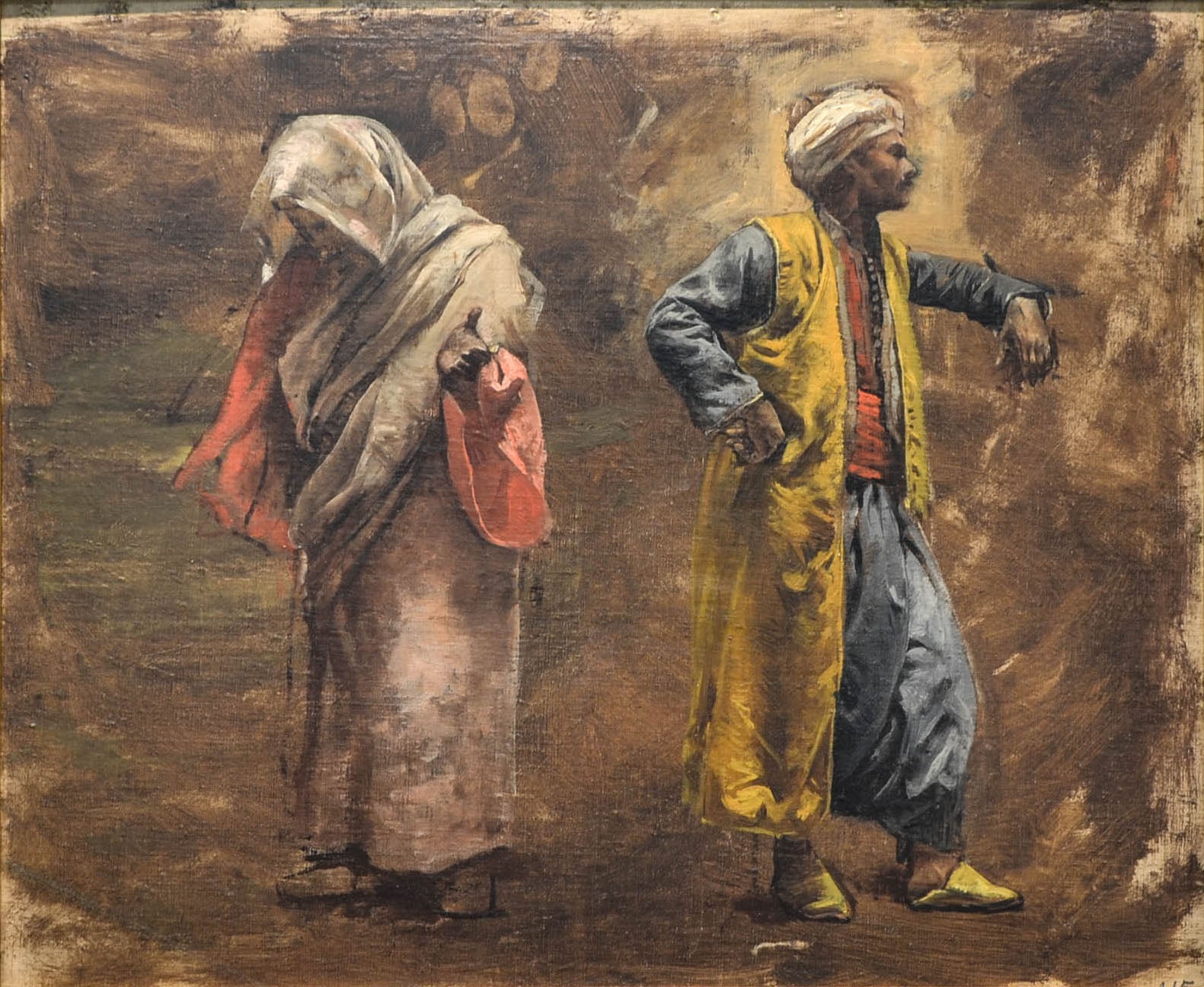 Study of Two Figures - Edwin Lord Weeks