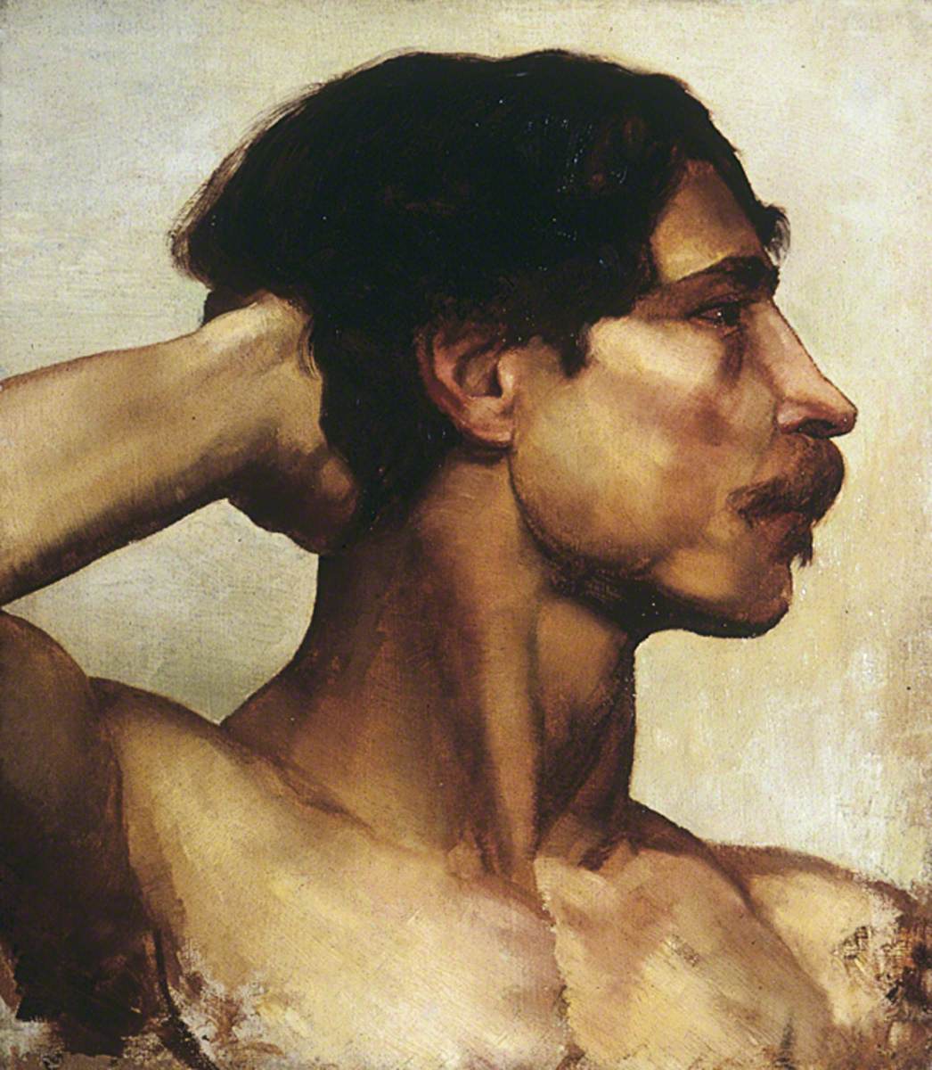 Study of a Male Model - Frederic Leighton