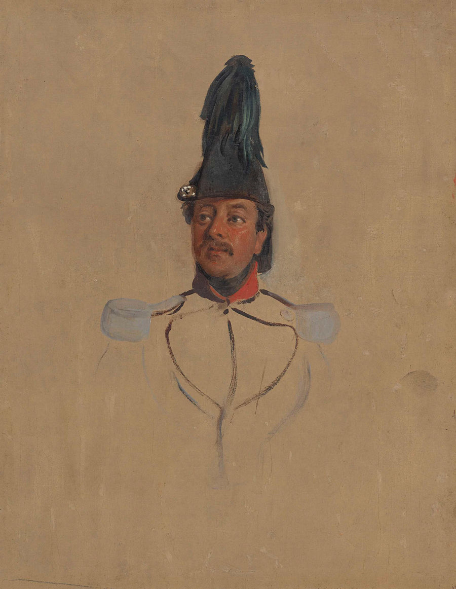Étude de portrait du capitaine T.S. Nabal - Nicolaas Pieneman