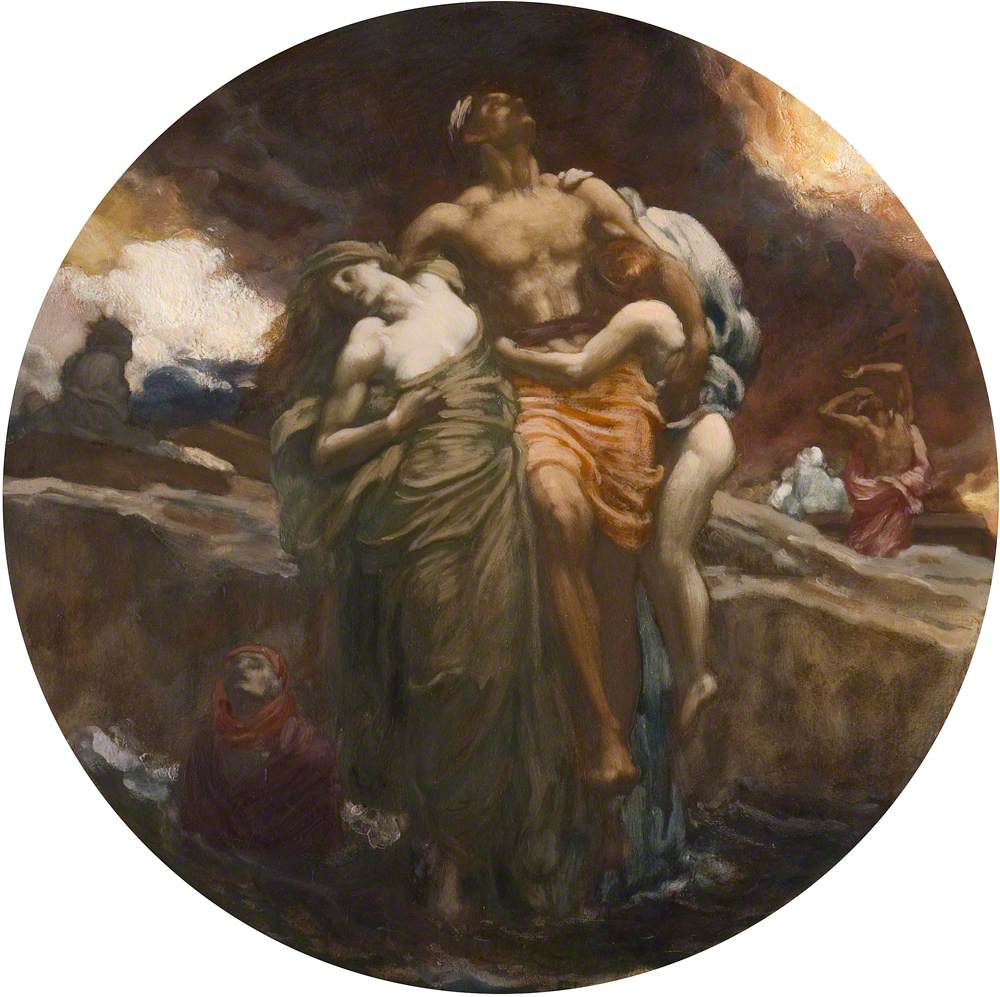 Study for "Et la mer rendit les morts qui étaient en elle" - Frederic Leighton