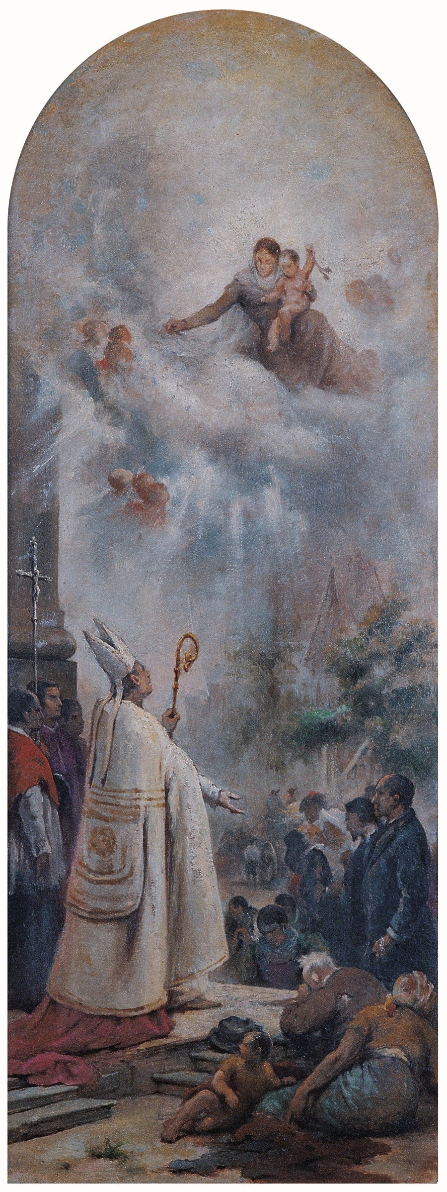 étude pour l'Invocation à la Vierge - Victor Meirelles