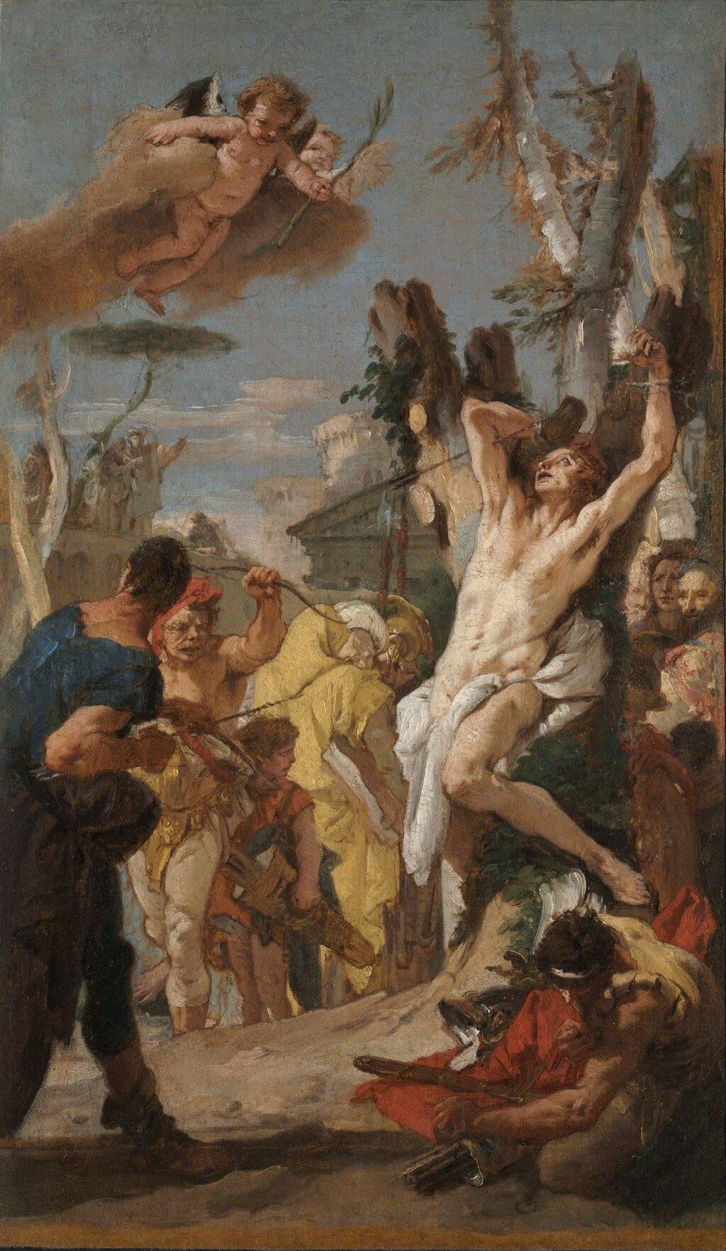Study for "The Martyrdom of Saint Sebastian" (for the Augustinian monastery of Diessen, Germany) - Giovanni Battista Tiepolo