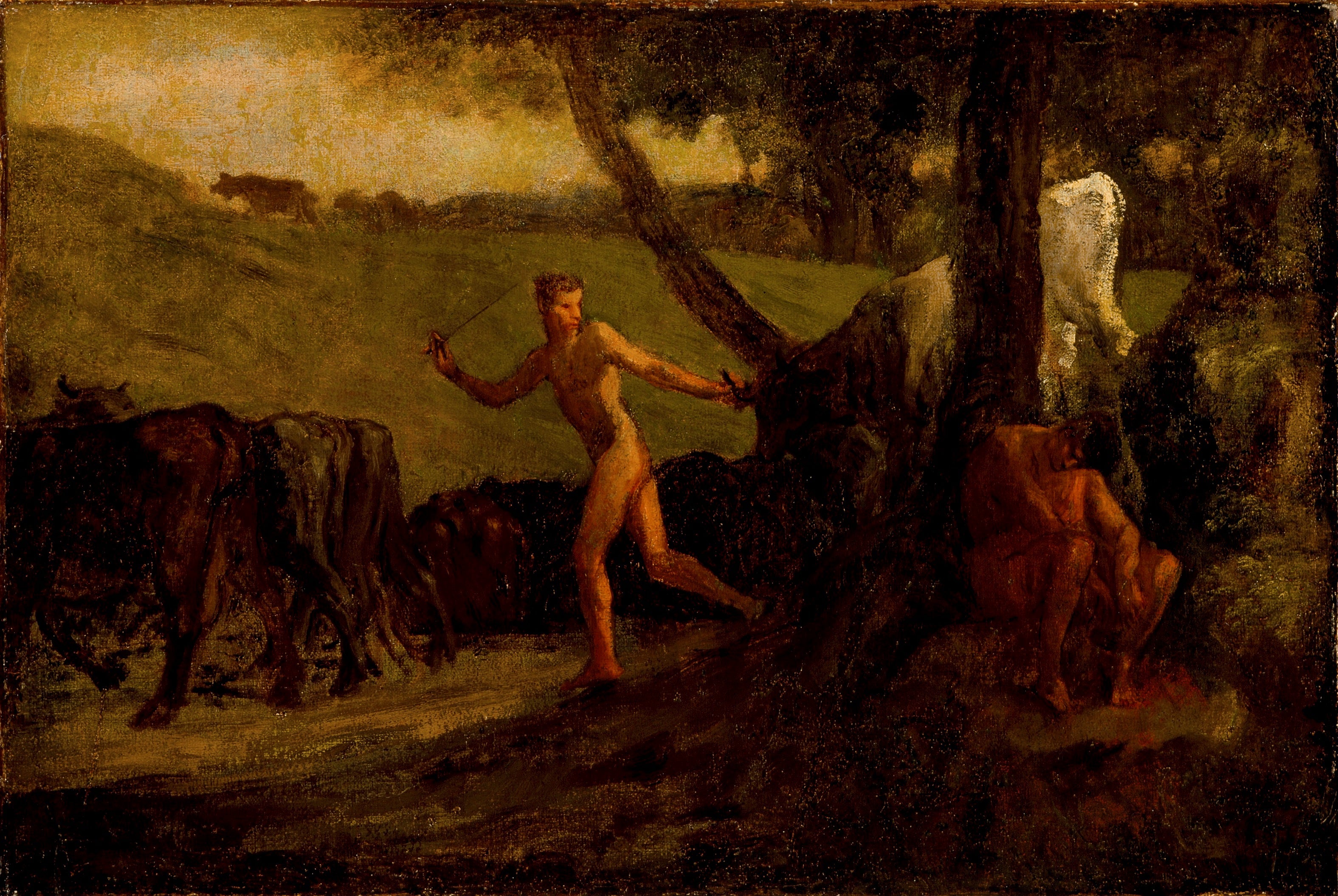 Study for "Mercury leading the Argus cows to the water" - Jean-François Millet
