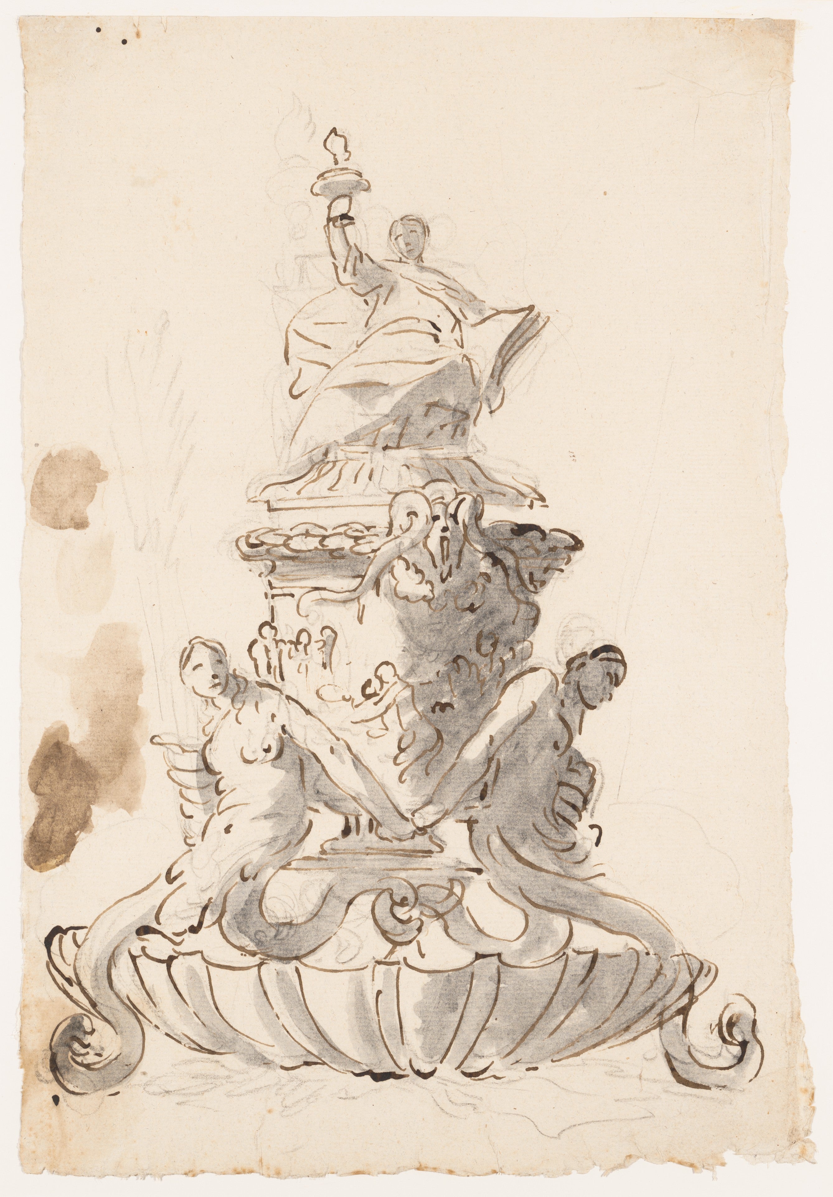 Study for an inkwell - Giovanni Battista Tiepolo