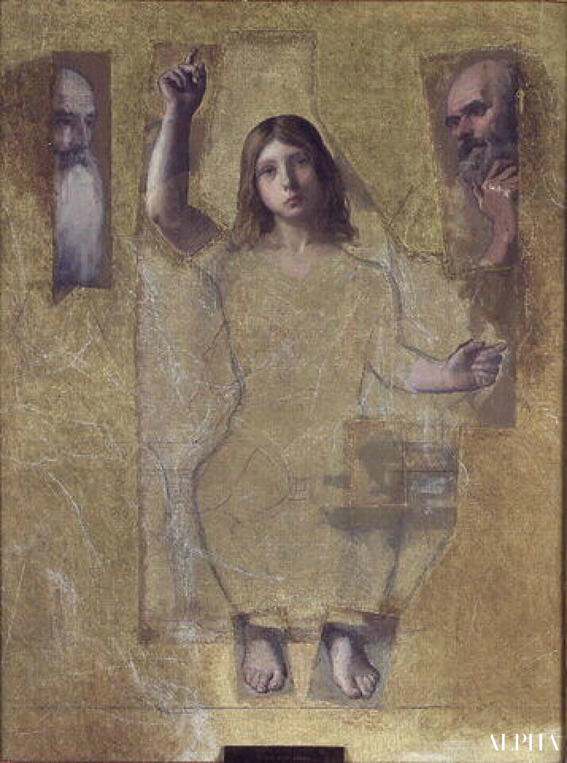 Etudes pour Jésus parmi les médecins - Jean-Auguste-Dominique Ingres - Reproductions de tableaux et peintures haut de gamme