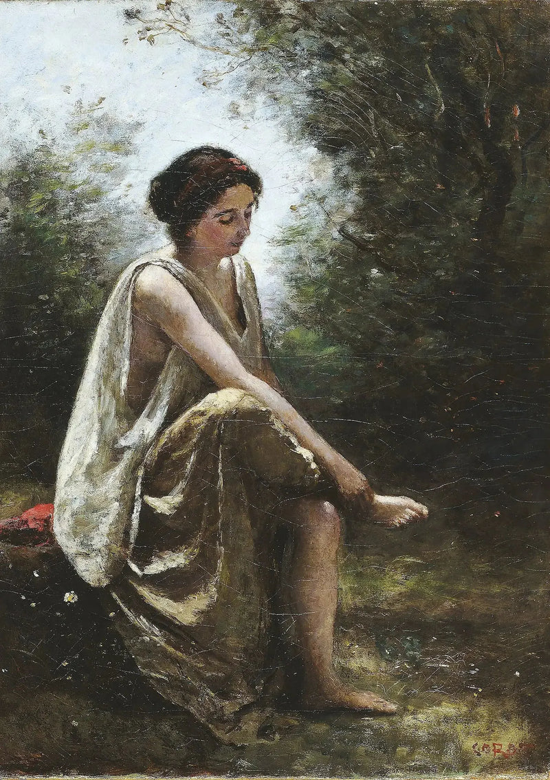 Wounded Eurydice - Jean-Baptiste Camille Corot