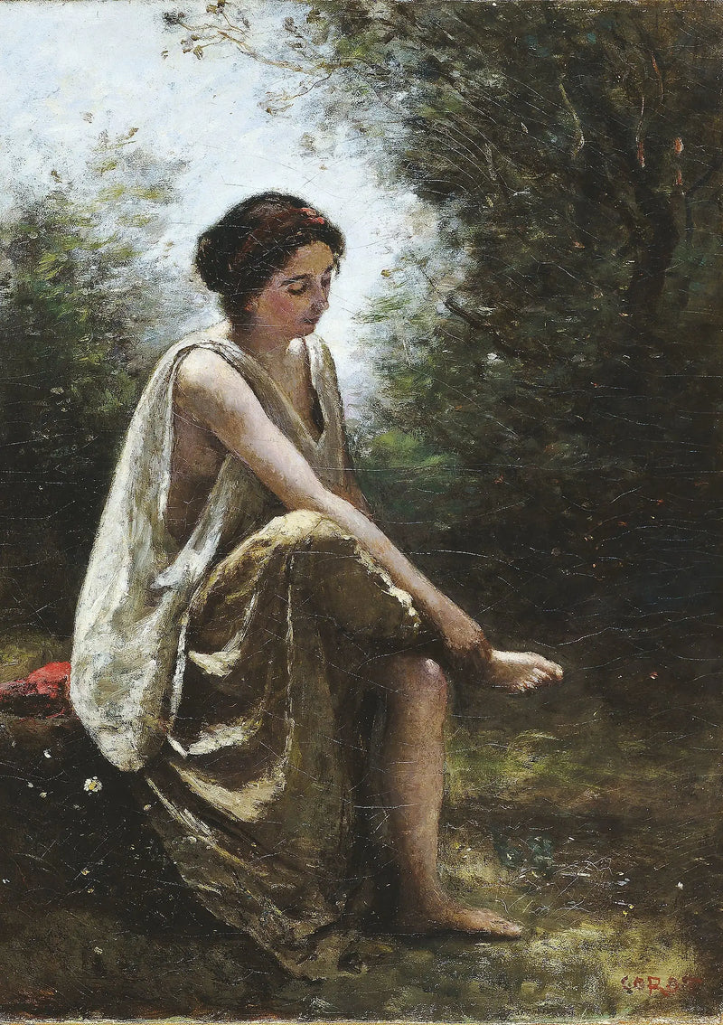 Wounded Eurydice - Jean-Baptiste Camille Corot