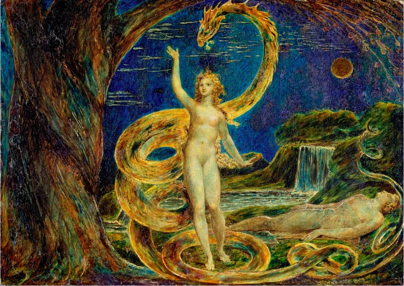 Eve Tentée par le Serpent - William Blake