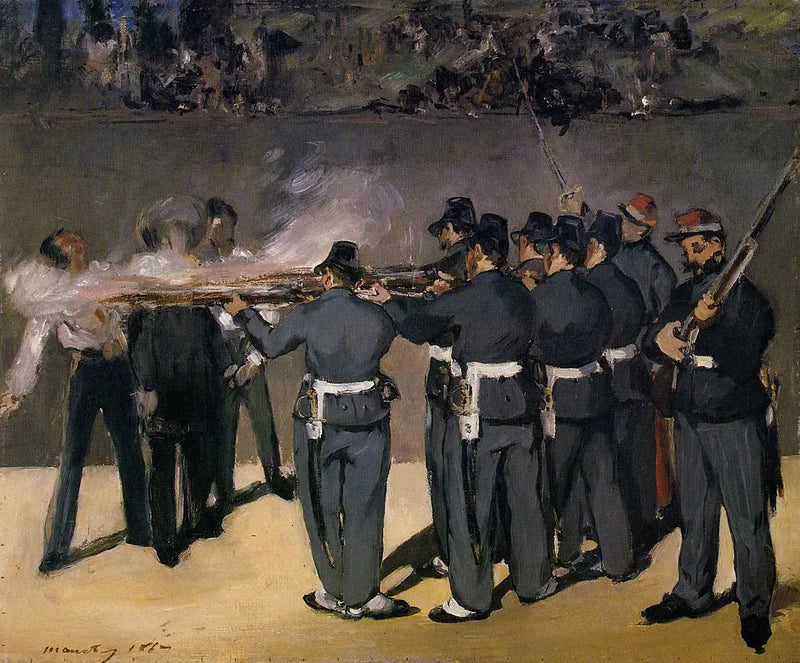 Execution of Emperor Maximilian of Mexico - Édouard Manet