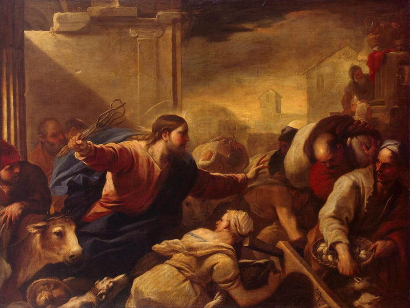 Expulsion of the Merchants from the Temple - Luca Giordano